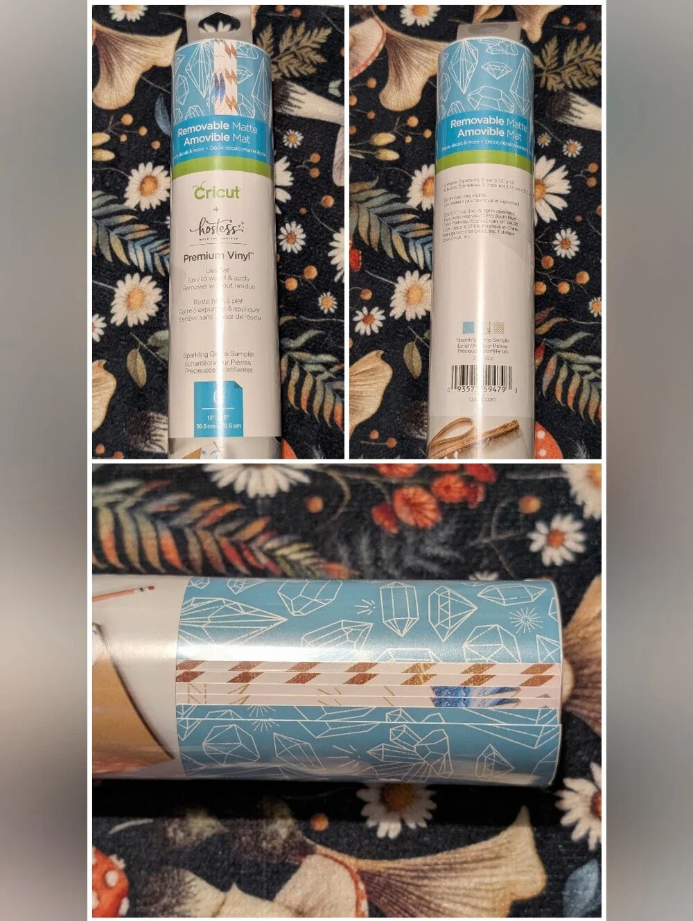 🆕 Cricut Bundle Of 6 Packs Of Premium Removable Assorted Vinyl Rolls